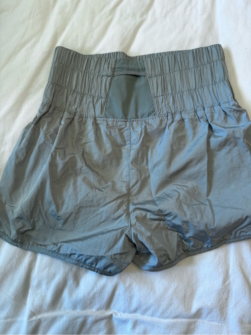 FP Movement by Free People Olive Gray High-Waist Athletic Shorts - Picture 3 of 4